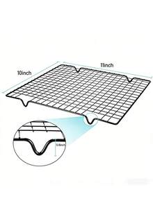 2pcs Baking Cooling Racks, 11x10 Inch Baking Racks, Thickened Metal Wire Cookie Racks, Suitable For Cooking, Baking, Grilling, Drying, Oven, Fits Half Sheet Pan, Black Christmas Party