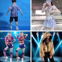 150cm X 100cm Laser Holographic Shiny Metallic Fabric, Suitable For Stage Costumes, Decor, Handmade DIY - Multicolor - View 3