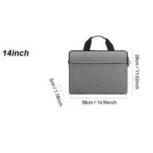 13 14 15.6 Inch Slim Laptop Shoulder Bag Laptop Handbag Sleeve Case Notebook Cover Pouch Shoulder Bag Briefcase Handbag Shockproof Computer Sleeve - Multicolor - View 11