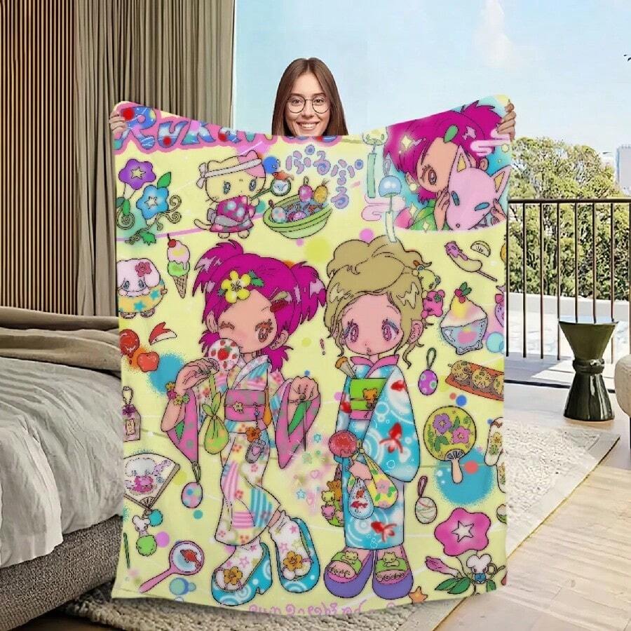 Zootopias Nick Judy Cartoon Anime Kawaii Blanket Soft Warm Plush Throw Blanket For Couch Chair Sofa Bed Bedspread Bed CoverZoro Bow Wano Wanted Paper As Zorojuro Coral Fleece Plush Throw Blankets Roronoa One Piece Blankets For Bed Car Bedroom Quiltcartoon Kawaii Flannel Y2K Warm Cute Comfort Soft Plush Blanket S For Sofa Art Living Room Office Bedroom Travel Giftchibi Maruko Chan Japan Anime Blanket Accessories Sofa Decorative Throws And Blankets Super Soft Coral Fleece Plush For Carchibi Maruko Chan Japan Anime Blankets Fleece Multifunction Soft Throw Blankets For Bedding Bedding Throws - 白2 - 查看 1