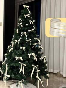 1 Roll Polyester Satin Ribbon For Gift Box Candy Box Cake Box Flower Decoration (Machine Dyed, Slightly Chromatic Aberration)