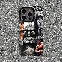 Funda de Teléfono de Gimnasio de Fitness y Culturismo para 17,16,15,14,13,12,11,Pro,Max,Plus, Cubierta Mate Negra a Prueba de Golpes - z3 - Ver 11
