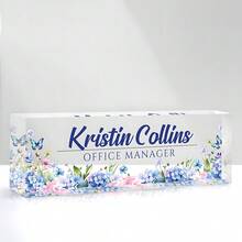 1个个性化亚克力定制办公桌铭牌，可定制文字，20种款式，个性化办公桌铭牌，定制办公桌铭牌，亚克力办公桌配件，个性化办公礼品，送给同事、老师，员工感谢礼品 - 彩色 - 查看 22
