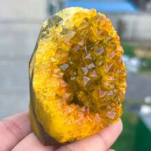 Natural Raw Material Citrine Crystal Cluster Mineral Specimen,Stone Citrine Crystal Cave Cluster, Used For Attracting Wealth - Yellow - View 3