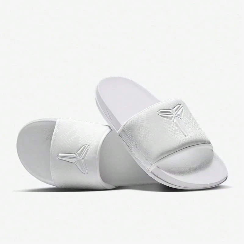 Nike KOBE OFCOURT SLIDE 男士凉鞋 IF2870-100 - 白黑/灰 - 查看 1