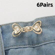 2/6件装女士裤腰束带 - 牛仔腰部束带夹和别针，收腰，可调节腰夹 - 彩色 - 查看 16