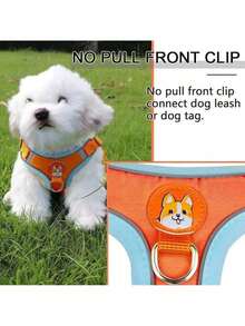 Dog Collar, Cat Collar With Leash For Small And Medium-Sized Pets, Comfortable Vest - 綠色 - 查看 5