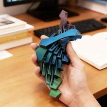 1个装 ADHD 齿轮球 3D 打印旋转球指尖玩具 - 齿轮球指尖球可缓解压力和焦虑 - 非常适合感官需求和手指锻炼 - 独特的家居和办公装饰，派对和创意礼物 - 彩色 - 查看 9