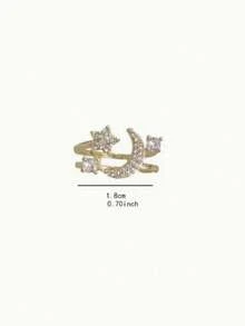 3pcs/Set Minimalist Bow & Pearl Adjustable Ring Set, Exquisite Stackable Jewelry, Gift For Girlfriend, Sister, Halloween - Multicolor - View 2