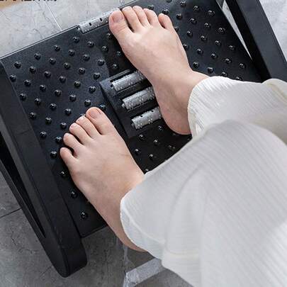 1pc Large Adjustable Triangular Anti-Deformation Footrest, Ergonomic Home/Office Foot Stool, Suitable As Valentine's Day Gift. Ideal For Office Work, Home TV, Reading, Gaming And Desk Use, Suitable For People Who Sit For Long Periods.