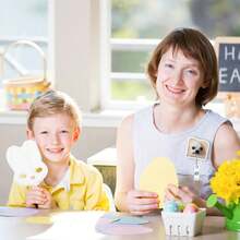 1 cái kẹp thẻ đeo hình chó hoạt hình ngộ nghĩnh bằng acrylic có thể thu gọn. - Nhiều màu - Xem 6