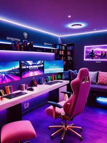 1pc USB Powered Bluetooth LED Light Strip, App Controlled Undismantled Color Changing Lights, Suitable For Home Decor, Holiday Decoration, Computer & TV Backlight, 65ft LED Strip Lights, Bedroom, Button Control - Multicolor Light - View 4