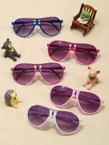 1pc Kids Y2K Fashion Frog Eye Fashion Glasses, Suitable For Decoration, Casual Wear, Street Style, Travel, Vacation, Party, Valentine's Day, Back To School, Parent-Child Matching, Love Accessories, Sweet, Eid Mubarak, Beach, Summer - Multicolor - View 2