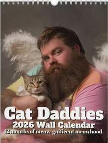 2026 Funny Cat Calendar And 2026 Christian Bible Verse Calendar, Adorable Humorous Cat Calendar, Animal Wall Hanging Monthly Calendar, Quirky Kitty Photography Calendar, Home Office Wall Calendar, Suitable As Christmas Or New Year Gift For Cat Lovers, Back To School - Multicolor - View 3