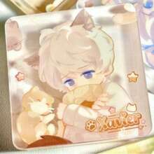 Bộ quân mạt chược bằng acrylic trong suốt, trang trí bàn làm việc theo phong cách hoạt hình anime, phụ kiện anime, đồ trang trí, quà tặng, quà tặng ngày lễ, quà sinh nhật, quà Giáng sinh. - Nhiều màu - Xem 9