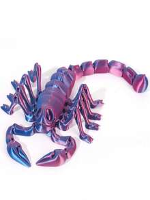 1/2pcs Colorful 3D Printed Scorpion Figurine, Gift Bag Included - Vibrant Plastic Sculpture, Suitable For Home, Office And Living Room Decor, Can Be Displayed Indoor/Outdoor As Collectible Art, Also Works As Desk Decor, Scorpion Ornament, Halloween Decoration, Stress Relief Toy, Perfect Gift For Birthday, Halloween And Christmas - Multicolor - View 8