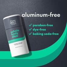 DOVE MEN + CARE Whole Body Deo Aluminum-Free Deodorant Stick Aloe + Bamboo Helps Avoid Chafing Suitable From Pits, Privates, To Feet 2.6 Oz, New Year Clean Scent, Holiday Hygiene Essential - 青檸色 - 查看 5