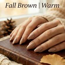 Classic Nude Brown Gel Nail Polish 7.5ml - Neutral Coffee Soak Off UV/LED Gel Varnish, High Gloss & Matte Finish For Fall Daily Manicure (No.003) - 紫羅蘭色 - 查看 6