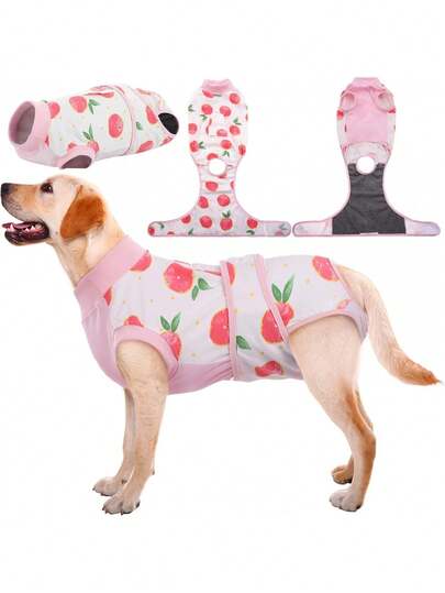 1pc Dog Recovery Suit, One-Piece Protective Clothing For Post-Surgery Care, Spaying/Neutering, Preventing Licking For Dogs