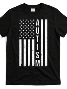 Vintage Flag T-Shirt - Black - View 1