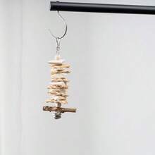 Parrot Toys Cuttlebone For Chewing, Complete Bird Cage Accessories, Suitable For Cockatiel, Lovebird, Macaw, Parrot Beak Grinding, Calcium Supplement - Multicolor - View 8