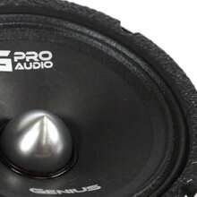 Car SpeakersBocina para Carro de Rango Medio Profenal GENIUS AUDIO MR1465BP de 6.5" con Bala de Plástico 150W RMS 4 Ohms Sensibilidad 93.2dB Cono de Papel ideal para Audio de Automóvil de Alto Rendimiento - como en la foto - Ver 6