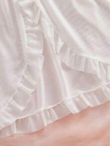 U.S. Shipping Set Women's Lace Lotus Women's Underwear Set Bedroom Bathroom Underwear Party Universal Underwear Set Suitable For Going Out - 白色 - 查看 6