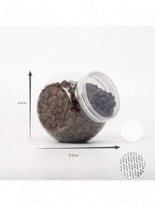 Bộ 10 hũ nhựa trong suốt 350ml có nắp đậy, miệng rộng, thích hợp để trên mặt bàn bếp, có thể đựng kẹo, kẹo dẻo, bánh quy và đồ ăn vặt, cũng có thể dùng để trang trí nhà cửa, đựng đồ dùng trong các bữa tiệc và dịp lễ. - Nhiều màu - Xem 8