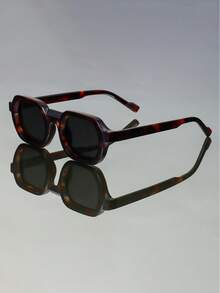 1pc Retro Minimalist Versatile Daily Casual Fashion Glasses, Punk High-End Stylish Glasses - Multicolor - View 6