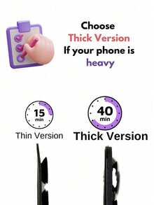 1pc Silicone Suction Cup Phone Holder, Suction Cup Phone Ring, Octobuddy, Sticky Phone Ring, Sticky Phone Holder, Suitable For Smartphones - Multicolor - View 4