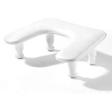 Two Hands Nail Art Hand Pillow Height Adjustable Removable Stand Tilt Design Manicure Desk Hand Rests Portable PU Hand Cushion - U2 白色 - 查看 2