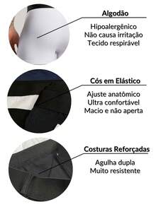 Set Of 6 Men's Boxer Briefs, Premium Cotton, Comfortable For Adults - 灰色 - 查看 8