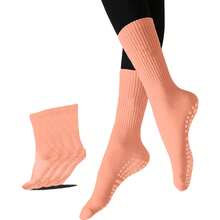 10/5/3/1 Pares Meias de Ioga Femininas, Meias de Ioga Femininas Até a Panturrilha, Meias de Ioga Até a Panturrilha para Esportes ao Ar Livre e Pilates, Antiderrapantes para Corrida, Fitness, Pular Corda, Dança, Pilates - Multicolorido - Visão 23