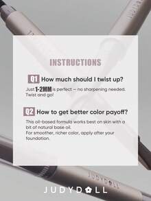 JUDYDOLL 精准塑形眉笔，顺滑、自然、持久、防水 - 02 Ash Brown - 查看 11