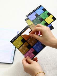 2026 Self-Adhesive Label Stickers Index Stickers Diary Classification Stickers, 2 Sheets 12 Labels, 12 Months 12 Labels, Calendar Stickers Monthly Index Labels For Planner, Diary, Notebook, Bookmark, Schedule Labels - Multicolor - View 8