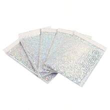 10pcs Poly Padded Envelope, Waterproof Self-Sealing Adhesive Transport Bags,Waterproof Self Seal Adhesive Shipping Bags,Foil Glitter Glamour Shipping Mailer,For Jewelry And Cosmetics, Transportation, Mailing, Home, Christmas And Halloween Gift Packaging Bags, Christmas And Mother's Day Graduation Bags - Multicolor - View 10