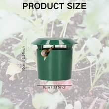 Sturdy & Durable Plastic Snail & Slug Traps With Lid Design, Chemical-Free, Battery-Free Pest Control For Gardens, Vegetable Gardens & Farms, Slug Traps For Garden, Outdoor Gardening, Functional Trap, Chemicalfree Solution, Insect Trap, Home Gardeners - Multicolor - View 8