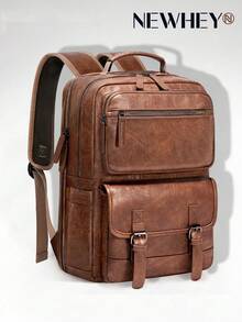 NEWHEY Laptop Backpack Men's Waterproof Backpack Men's 15.6 Inch Fashion Backpack Handbags For Work Travel College Office Bag