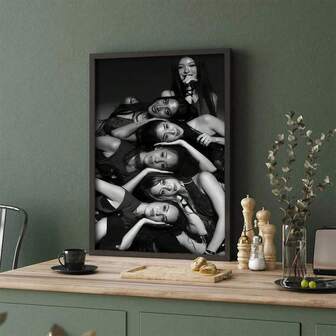 1张乐队K-Katseye海报家居墙面艺术车库房间装饰防水纸印刷房间装饰贴纸艺术墙面装饰客厅装饰礼品