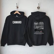 Men's Hoodie With CAMARO Design - Black - View 2