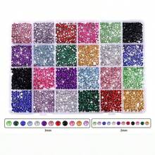 16000PCS 40 Colors Resin Jelly Rhinestones For Nail Bedazzling, 3mm/4mm/5mm Flatback Gems For Crafting, Bedazzling Kit For Clothing Shoes Nail Make Up Book Diamond Art - 彩色 - 查看 10