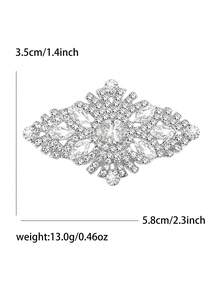 Trâm cài áo cưới đính đá sang trọng - Ghim pha lê dành cho phụ nữ - Phụ kiện cưới/ Quà tặng mùa cưới cho bạn bè - Đá đính cô dâu - Xem 4