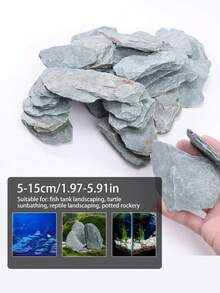 1-15cm 岩石板 - 水族魚缸造景石，適用於魚缸、烏龜缸、玻璃容器、微縮景觀、仙女花園的造景材料，Zelda 魚缸用品造景石 - 彩色 - 查看 6