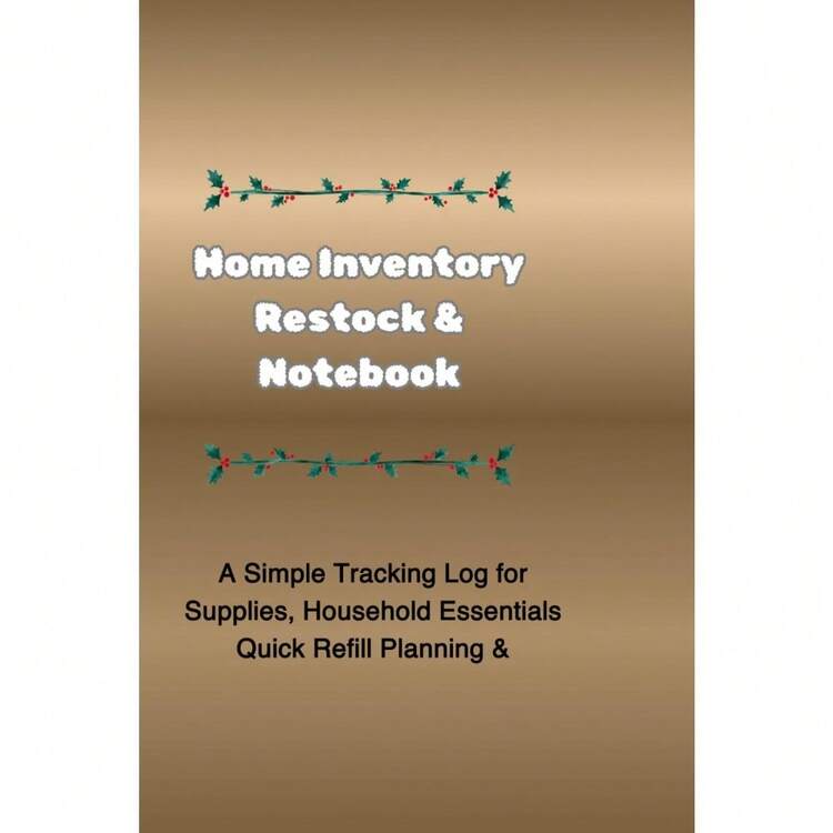 Home Inventory & Restock Notebook: A Simple Tracking Log for Supplies, Household Essentials & Quick Refill Planning - por defecto - Añade 2