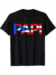 Camisetas casuales de manga corta y cuello redondo para hombres en verano. - Negro - Ver 1