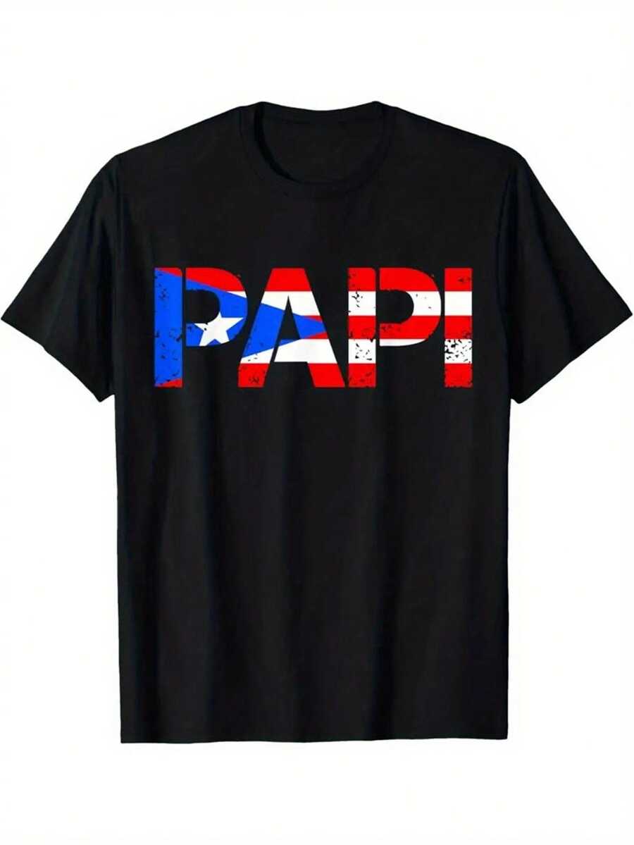 Camisetas casuales de manga corta y cuello redondo para hombres en verano. - Negro - Ver 1