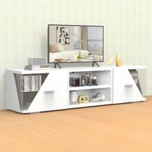 OYAJIA Television Stands & Entertainment Centers - 白色 - 查看 4