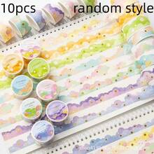 8 Rolls Gold Foil Washi Tape - Pink Rainbow Gradient Nebula Design, Durable Paper Tape For Journals, Scrapbooks, Calendars, Gift Wrapping - Decorative Stationery, Calendar Decor, Romantic Design, Bright Colors, Creative Projects, Diary Decoration, Art Design, Smooth Texture, Diary Lovers, Full Roll Handmade Sticker Packaging, Foil Paper Tape Cover, Colorful Floral Washi Tape Series - Soft, Multicolored, Adorable Decorative Borders - Multicolor - View 14