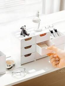 迷你桌面抽屉收纳盒 | 可爱收纳首饰、化妆品、珠子和手工制品 – 非常适合放在书桌/梳妆台上 梳妆台顶部迷你收纳抽屉 | 可爱收纳首饰、指甲油和化妆品 – 送给女孩的理想礼物 可爱迷你抽屉收纳盒 – 送给女孩的完美礼物 | 可收纳首饰、发夹、化妆品和小物件 圣诞节和万圣节礼物