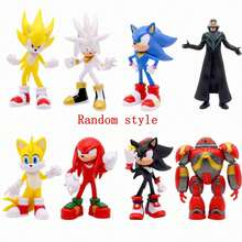 1pc New Meiman Blue Hedgehog Cartoon Anime Periphery, Meiman Blind Box Doll Desktop Ornament Super Sound Mouse, Multiple Styles Random Small Gifts Small Gifts, Giving To Friends And Family, No Specific Style Please Order With Caution,New Year's Gift, Valentine's Day Gift, Easter Gift,Stochastic Style - Multicolor - View 8